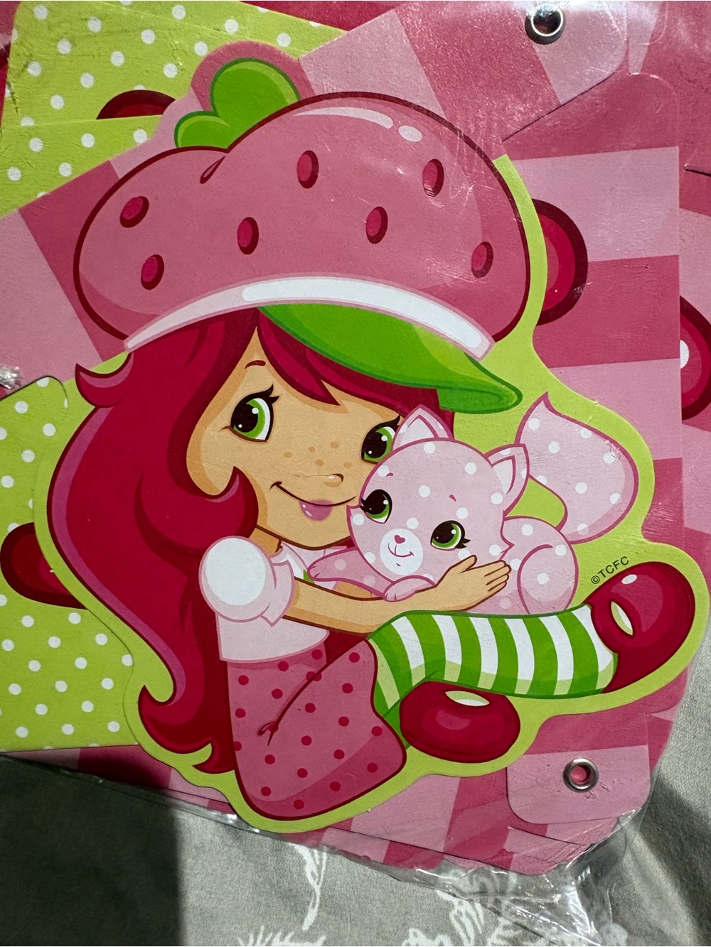 New Strawberry Shortcake happy birthday spell out banner